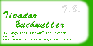 tivadar buchmuller business card